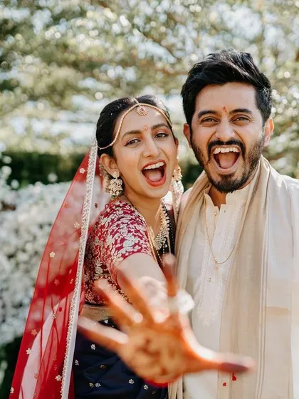 That "we did it" feeling! Capturing the pure, unfiltered happiness of a newly married couple is what we do best. These are the candid moments you will cherish forever.