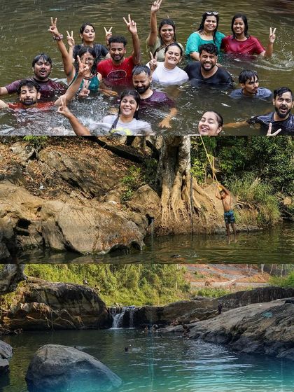 This collage captures the essence of our Wayanad adventure. From taking a dip in off beat waterfalls and rope swinging into the water to just chilling as a group, we found new experiences and forged beautiful bonds.