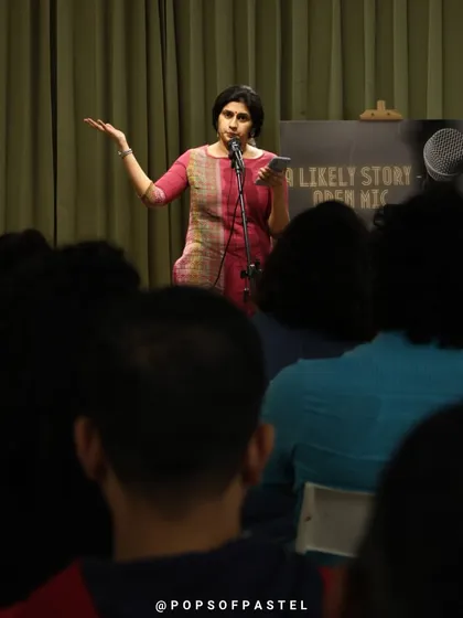 The magic of a story well told. Our intimate performance venue is perfect for poets, storytellers, and artists to connect with an engaged and supportive audience. The energy in the room is always electric.