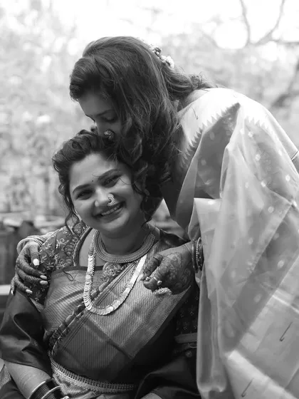 A personal and touching black and white photo of me with the bride, my best friend. It's a reminder that my work is about building friendships and sharing in the most important moments.