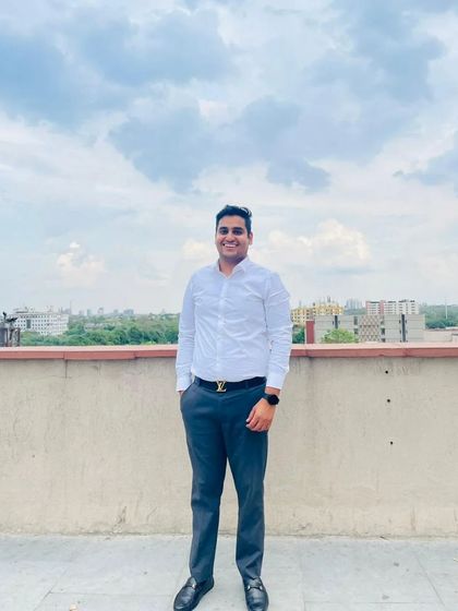 On the rooftop at Saket Court. This is my main area of practice, where I handle a large number of criminal and civil cases.