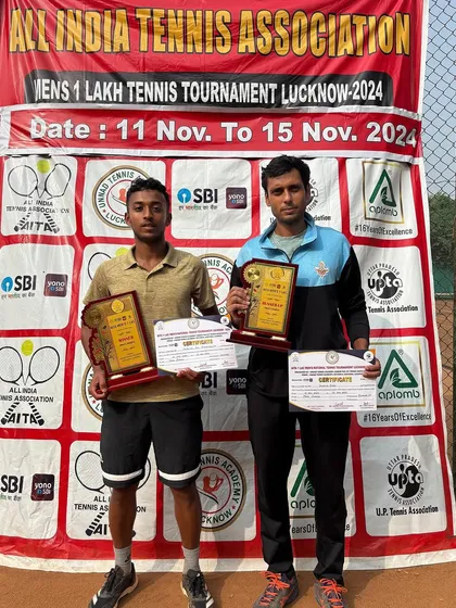 Victory on the men's professional circuit. We congratulate our player Nithilan on winning his first AITA Men’s 1 Lakh Singles Title in Lucknow, a major milestone in his professional tennis journey.