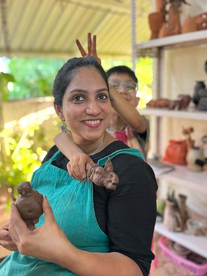 Pure joy and playfulness during a parent-child session. It is wonderful to see families connect and have fun while learning a new skill together.