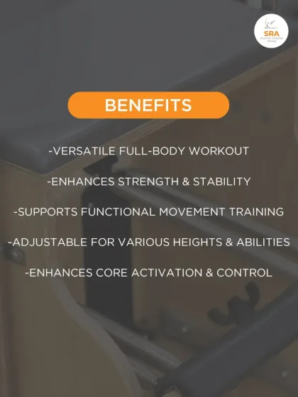 The benefits of the Combo Chair are numerous. It enhances strength and stability, supports functional movement, and is adjustable for all heights and abilities.