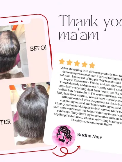 Another glowing review from Sudha Nair. We are so grateful that we could help you find exactly what you needed and restore your confidence.