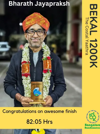 He never gave up. After facing defeat in his last two 1200K attempts, Barry returned calm and composed to conquer the Bekal 1200K in 82 hours. His hard work and dedication paid off.