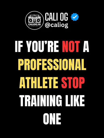 If you're not a professional athlete, stop training like one. More isn't always better. It's about consistency, recovery, and smart training that fits your lifestyle.
