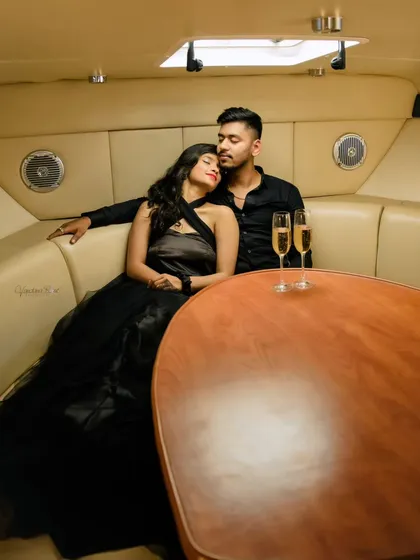 An exclusive yacht photoshoot in Goa offers a touch of luxury and adventure. We capture both intimate and glamorous moments as you cruise along the beautiful coastline.