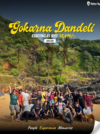 This Good Friday weekend, ditch the usual and vibe out with us. This poster for our Gokarna-Dandeli trip promises a weekend of fresh views, new experiences, and straight up good vibes.