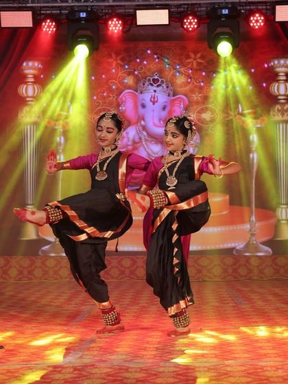 A duet by two of our students, showing their perfect coordination and dynamic energy on stage.