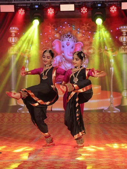 A duet by two of our students, showing their perfect coordination and dynamic energy on stage.
