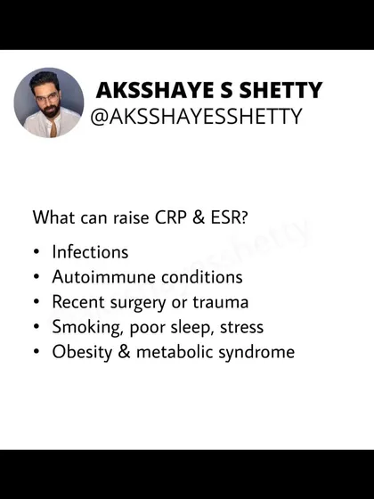 What do CRP and ESR mean on your blood report? These are non-specific markers of inflammation. I explain how obesity can raise these levels and how some coaches misuse this information to sell detox products.