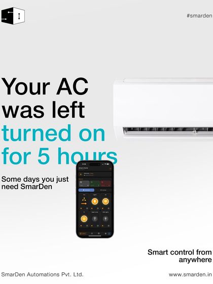 Left the AC on for 5 hours? That's a hefty bill. My system lets you turn it off from anywhere, so you can save energy and money, no matter where you are.