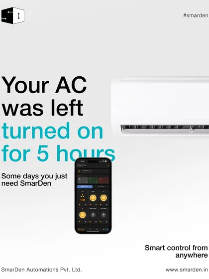 Left your AC on? No problem. Our app not only notifies you but also lets you turn it off from anywhere, saving you from a hefty electricity bill.