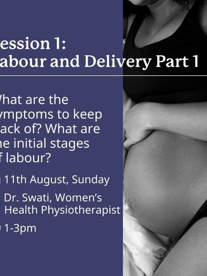 Our Birth Prep Classes cover the initial stages of labour, helping you understand the symptoms to keep track of with our Women's Health Physiotherapist.