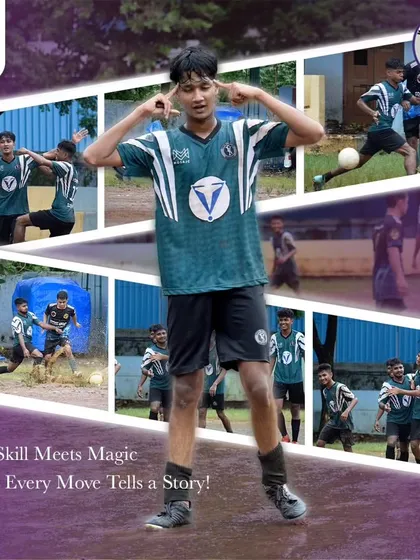 A collage of magical moments from the Borivali Football Championship League, where every move tells a story of skill and passion.