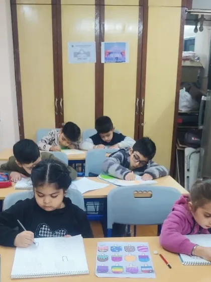 Another view of our students deeply engrossed in their sketching. I create a space where they can concentrate and let their creativity flow.
