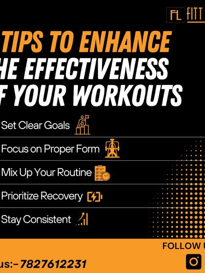 Here are 5 tips to enhance your workout effectiveness, from setting clear goals to prioritizing recovery.