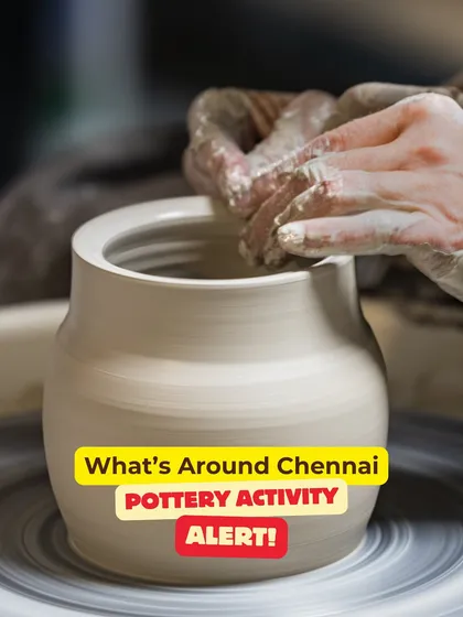 Pottery activity alert for our friends in Chennai. We host regular workshops in the city, offering a perfect weekend plan to unwind and create. We bring all the materials and guidance for both wheel throwing and hand-building.