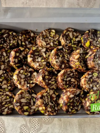 My Dryfruit Rolls are another sugar-free option, perfect for Navratri fasting or as a healthy dessert.
