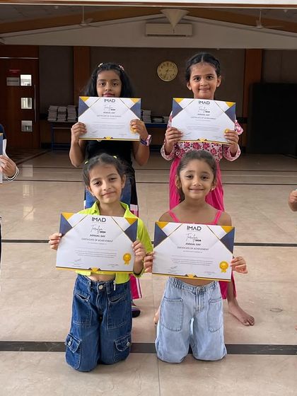A group of our youngest summer camp participants, proud to have completed their first dance camp with us.
