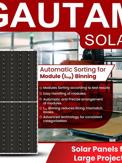Our automatic sorting system for module (Imp) binning ensures precision and optimal performance. This advanced technology reduces string mismatch losses and provides consistent categorization for every module in your solar array.