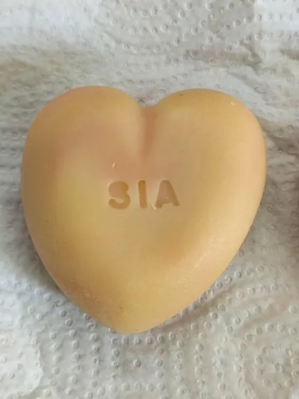 A custom 'Juliet' soap stamped with initials. I love creating these personalized gifts for you and your loved ones.