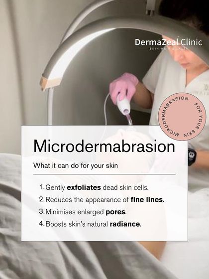 Microdermabrasion is a fantastic treatment that gently exfoliates dead skin cells, reduces the appearance of fine lines, minimizes enlarged pores, and boosts your skin's natural radiance.
