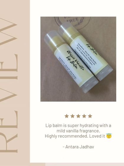 "Lip balm is super hydrating with a mild vanilla fragrance. Highly recommended. Loved it." Thank you, Antara. I'm so glad my Classic Vanilla Lip Balm is working its magic for you.