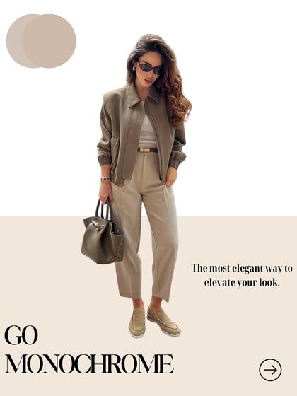 When in doubt, go monochrome. Dressing in different shades of the same color is one of the most elegant ways to elevate your look and create a seamless, sophisticated silhouette.