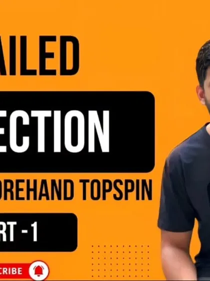 A preview of my detailed YouTube tutorial on correcting the advanced forehand topspin. We provide in-depth analysis and instruction to help players refine even the most complex techniques.