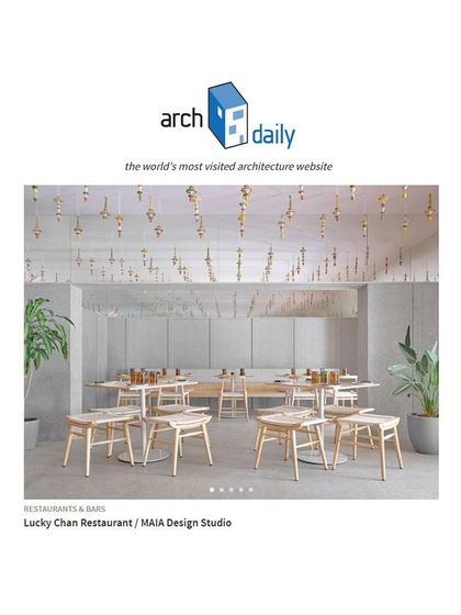 We were thrilled to end the year with our first feature in ArchDaily, one of the world's most visited architecture websites. The article showcased our design for the Lucky Chan restaurant in Bangalore.