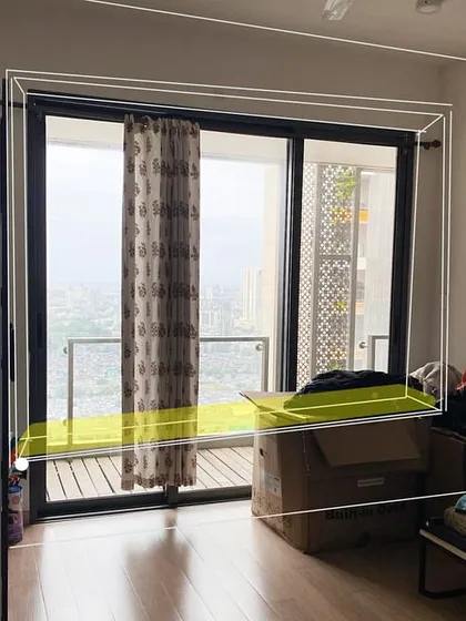 This is the "before" shot of the living room window. It helps to see the transformation and how a simple sketch and a clear plan can turn an empty space into a functional, built-in feature.