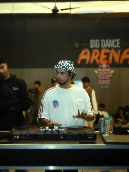 In the zone at the Red Bull BC One Delhi Qualifier. These events are all about focus and feeling the rhythm for the b-boys and b-girls.