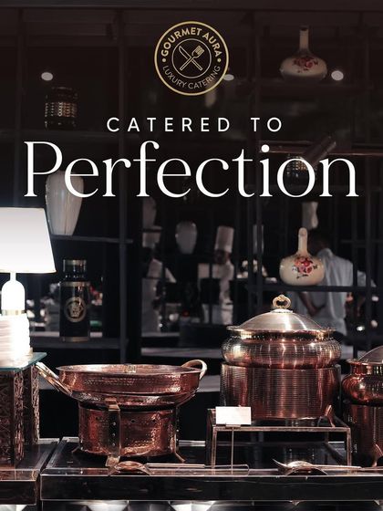 Our elegant copper chafing dishes and serving ware, part of a sophisticated buffet line. We believe the details make the difference.