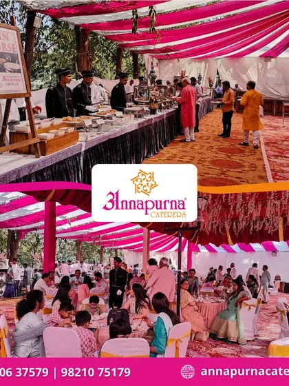 Another view of the bustling lunch service at the Shangrila Resort wedding. Our team is trained to manage large crowds while maintaining high standards of service.