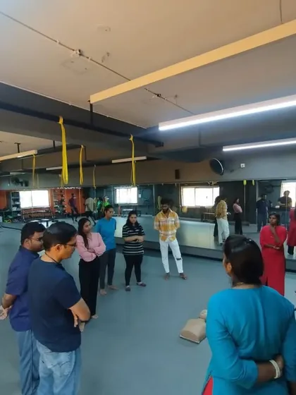 A wide view of our CPR and First Aid workshop, showing students engaged in learning crucial safety procedures.