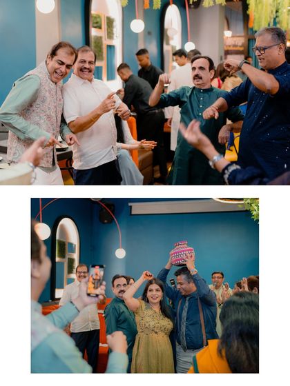 More fun from the Mehendi dance floor, with guests of all ages joining in the celebration.