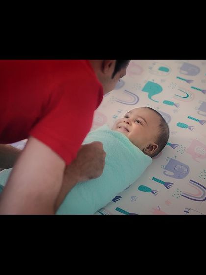 This was a beautiful, tender moment captured for the baby care ad. Working with infants requires a lot of patience and gentleness, skills I've developed over several shoots.