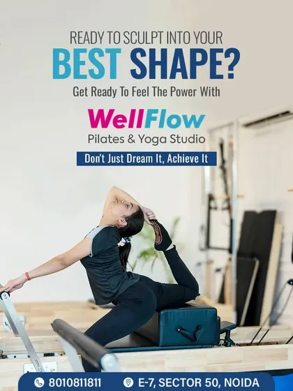 Ready to sculpt your best shape? Our WellFlow Pilates and Yoga studio offers a focused environment to build core strength, improve flexibility, and find your balance. This is a perfect complement to your strength training routine.