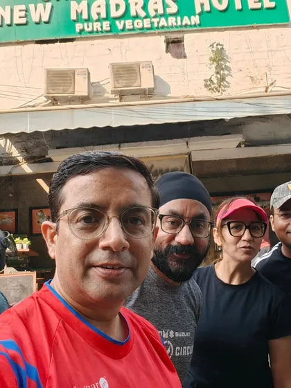 A post-run breakfast at New Madras Hotel. A perfect end to a great morning.