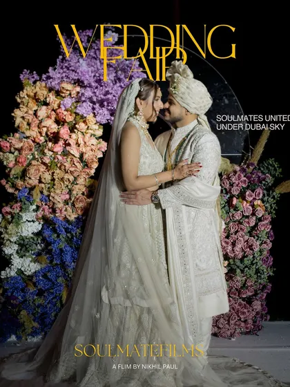 We believe every love story deserves to be on the cover of a magazine. This is a signature style I love creating for my couples. It frames your moment as a piece of art, a "Wedding Affair" that is both luxurious and deeply personal, capturing the essence of your union under the Dubai sky.