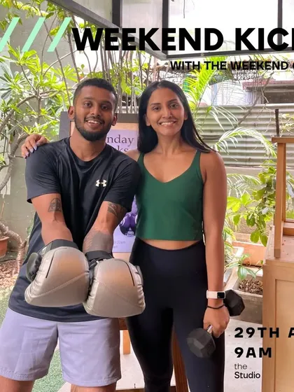 Me and my partner Meg. We started The Weekend Crew to build a community around fitness, skill, and having a good time.