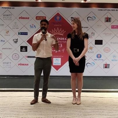 Our team on stage at the Mrs. India event. We are passionate about spreading awareness of our scientifically proven weight loss method.