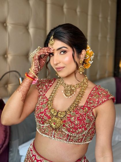 A beautiful, happy portrait of the bride. My goal is to teach you how to make every client feel like the best version of themselves.