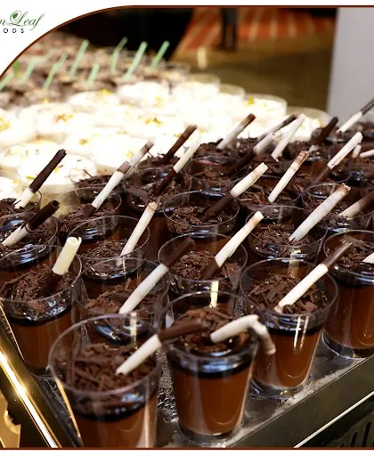 A sweet ending to a perfect meal. Our dessert counters are filled with irresistible treats, like these rich and creamy chocolate mousse cups. We offer a wide array of both Indian and Western desserts to satisfy every sweet tooth at your event.