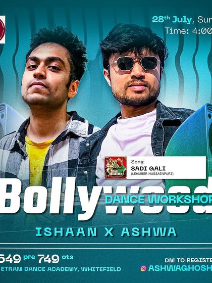 Another 'Sadi Gali' workshop poster. This song is always in high demand for wedding choreography.