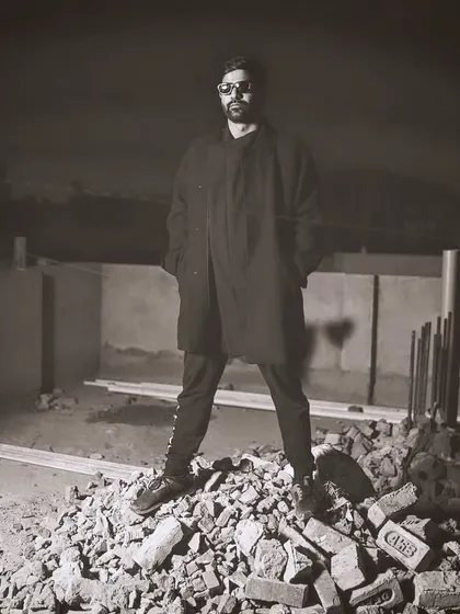 Standing tall amidst the rubble. This shot was taken at a cool, industrial location and perfectly captures the raw, underground vibe of my music.