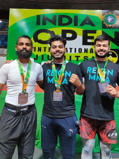 The future is bright. Our first-time competitors showing off their silver medals from the India Open.