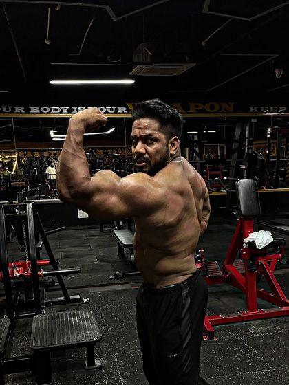 Back view of the hunt. A strong back is built with heavy, consistent training.